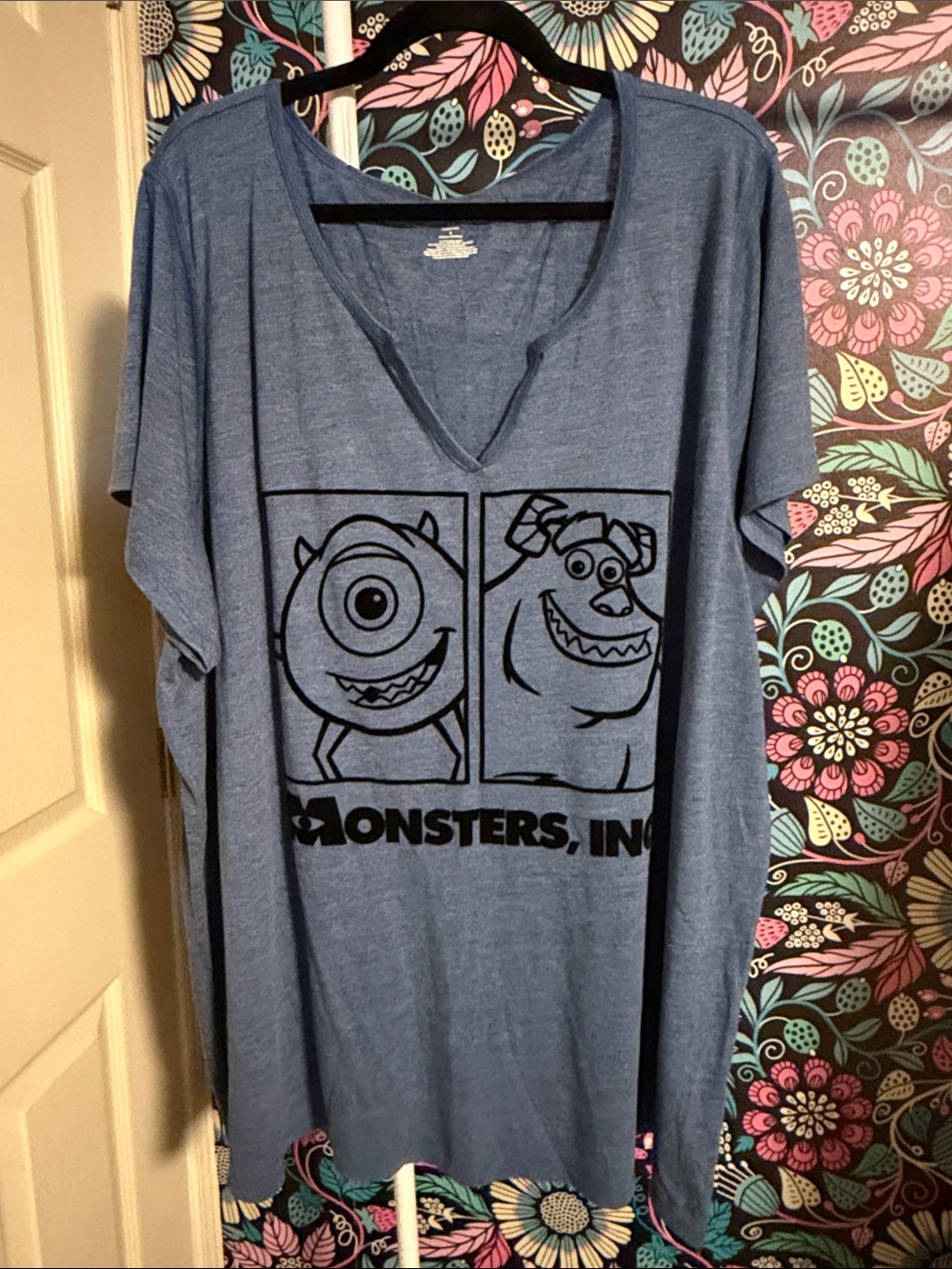 Women’s Short-Sleeve Monsters Inc Graphic Tee - Heather Blue